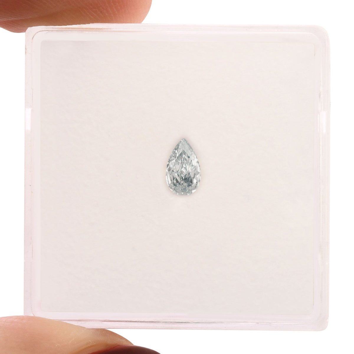 Birnenförmiger Diamant | 0,21 ct | Hellblau | VS1 | GIA | Ref. 706249