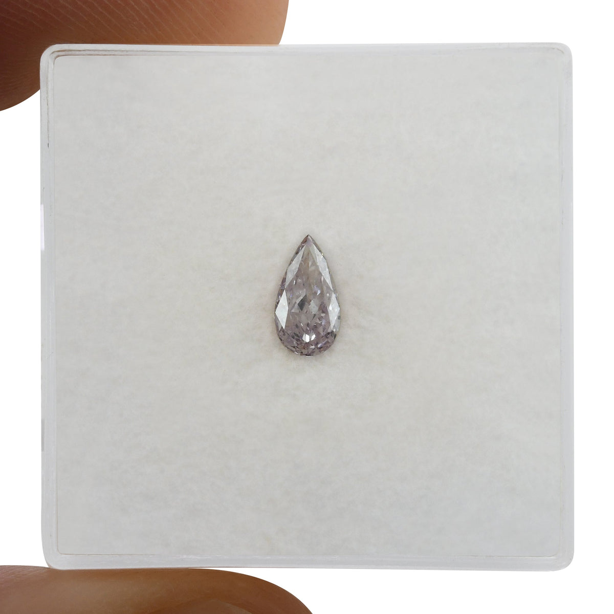 Birnenförmiger Diamant | 0,29 ct | Fancy Light Purplish Pink | SI2 | GIA | Ref 721339