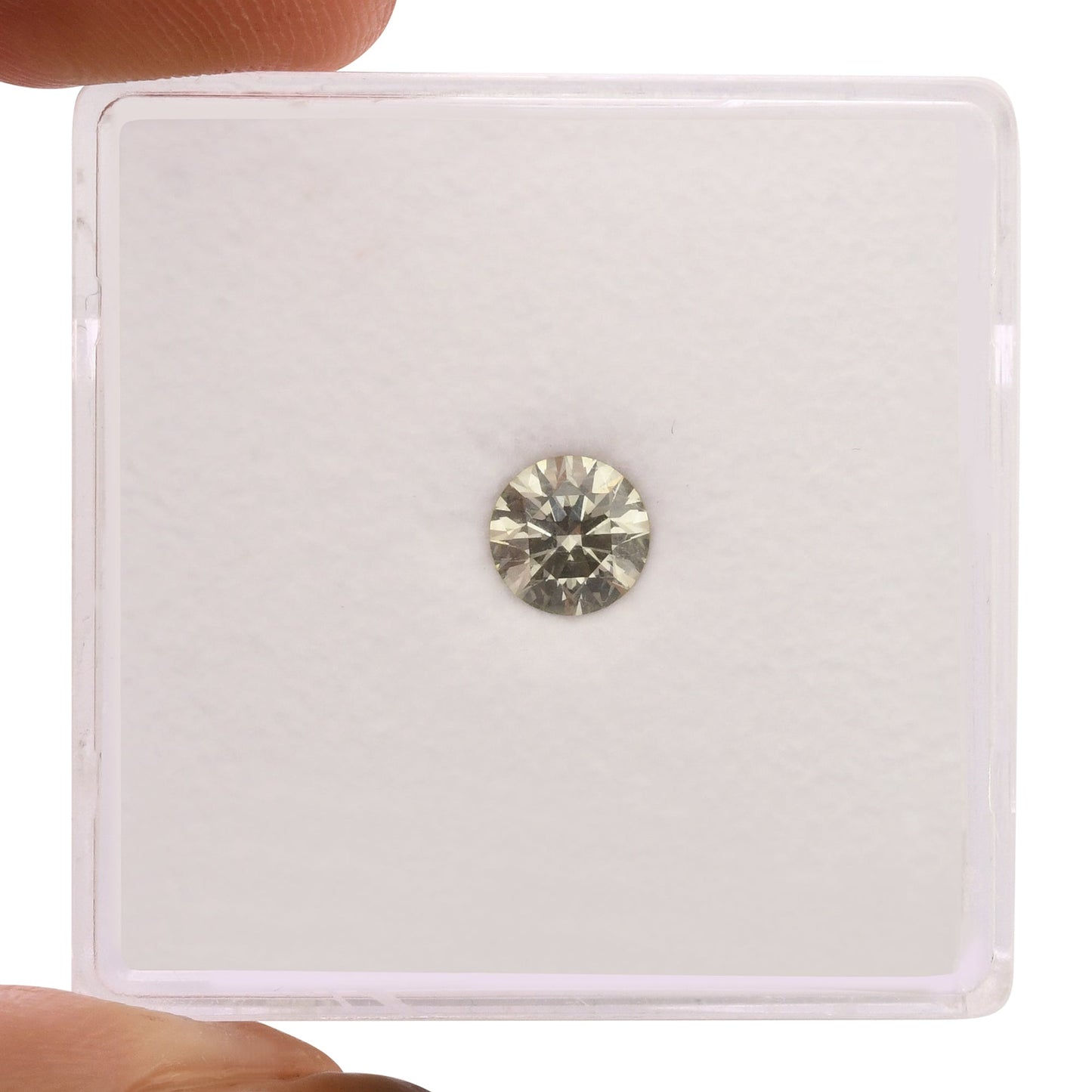 0,38 Karat Fancy Gray Runder Diamant SI1 GIA