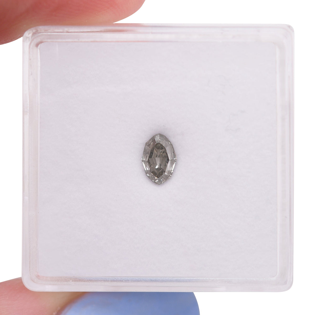 Ovaler Diamant | 0,39 ct | Fancy Gray | SI2 | GIA | Ref. 717198