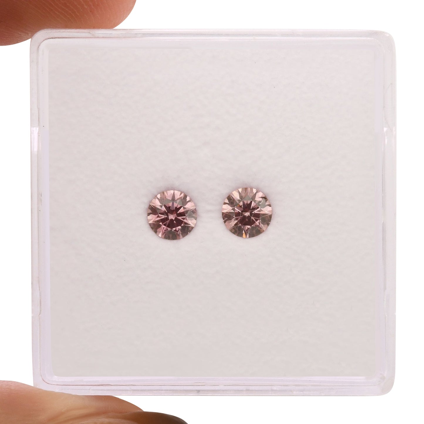0,39 Karat Fancy Intense Purplish Pink Brillantdiamanten I1 GIA