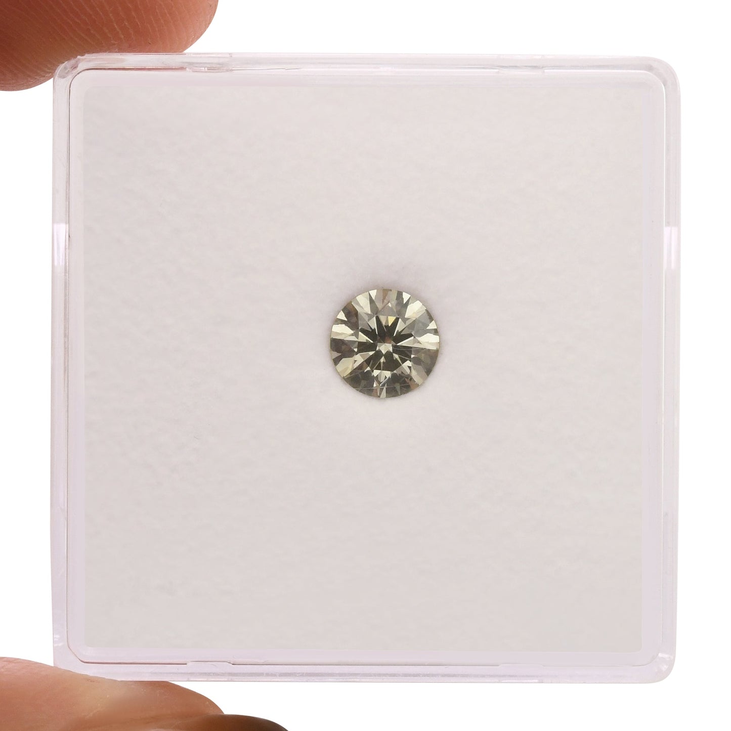 0,41 Karat Fancy Gray Runder Diamant SI1 GIA