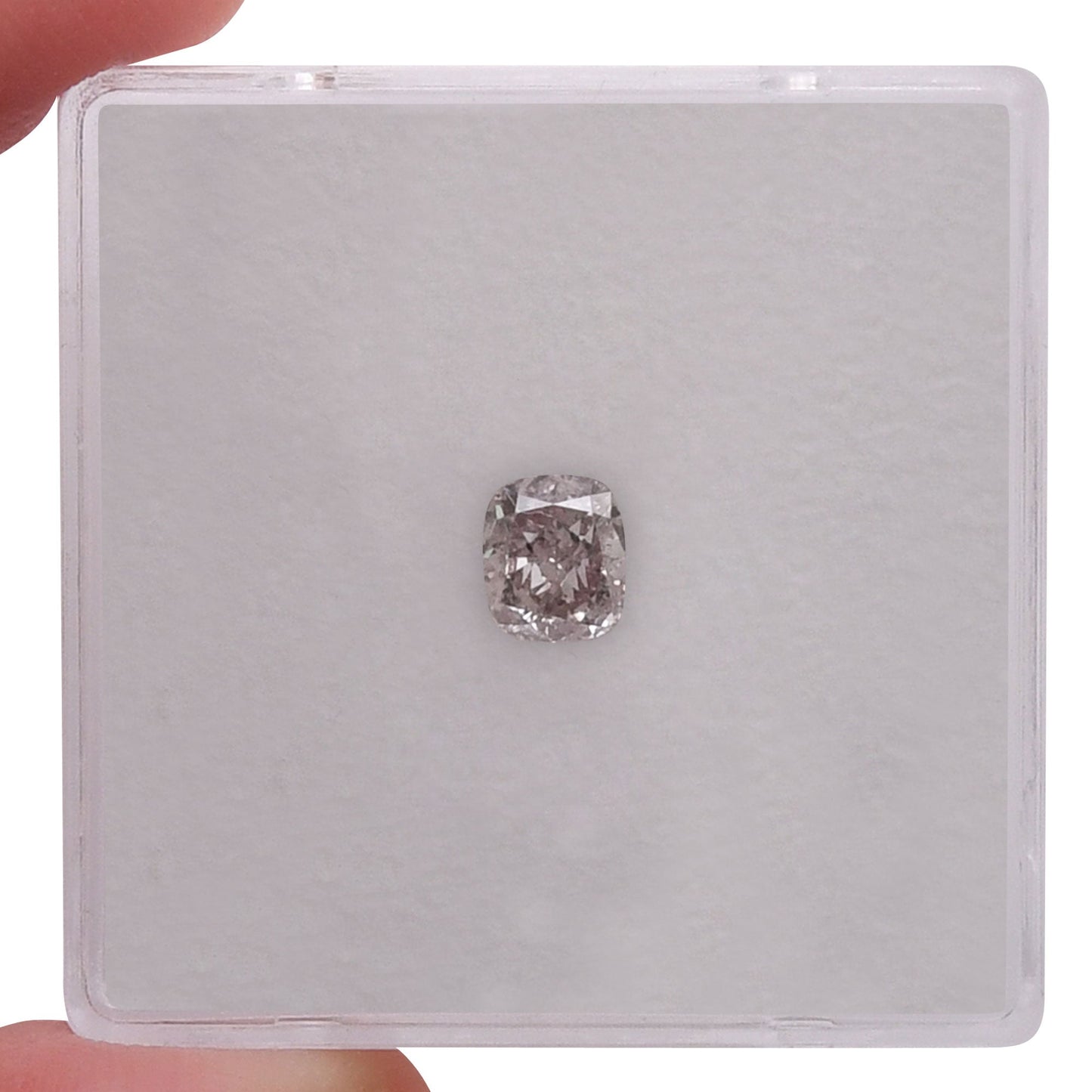 0,50 Karat Fancy Light Brown Pink Cushion Diamond SI1 GIA