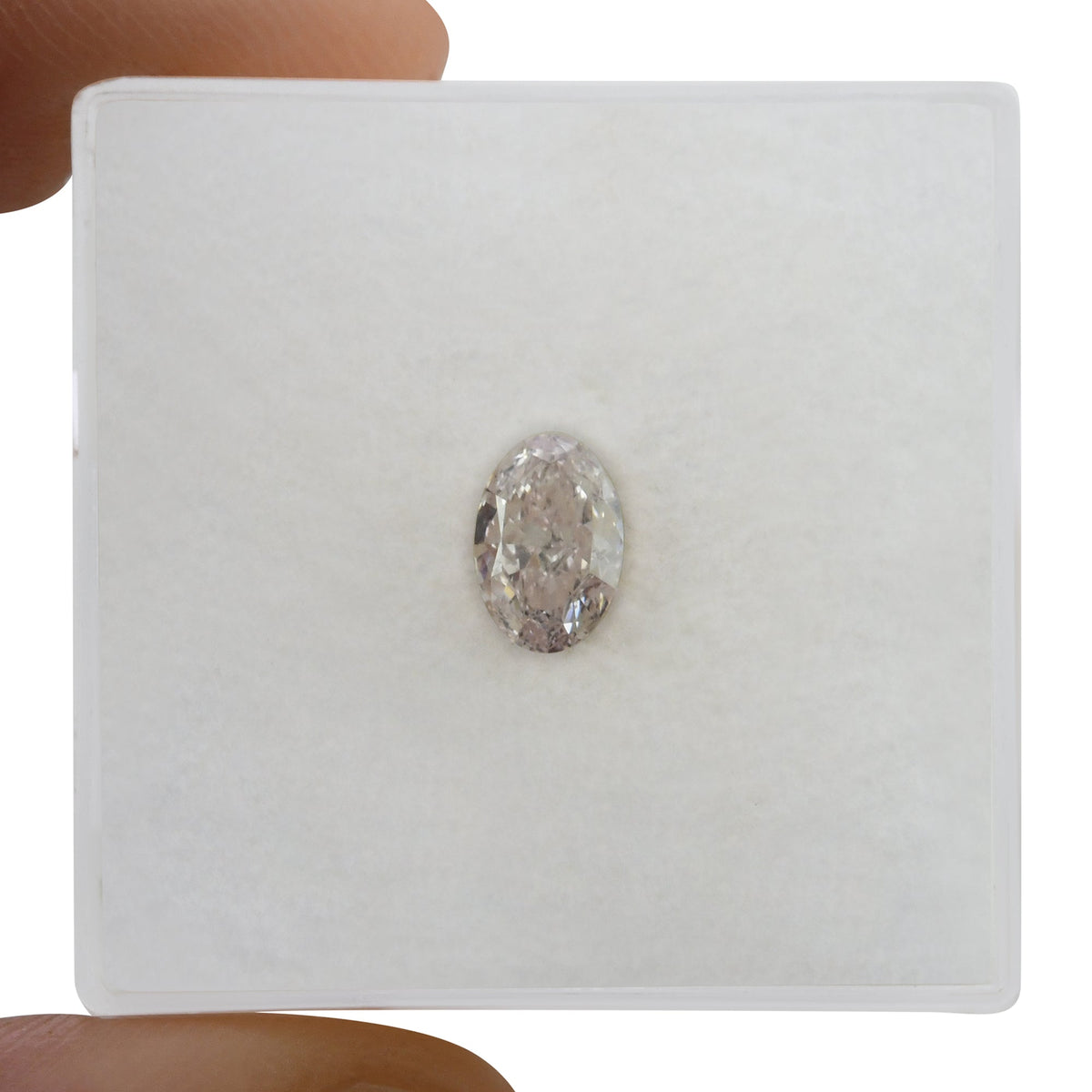 Ovaler Diamant | 0,5 ct | Fancy Light Orange Pink | SI2 | GIA | Ref 721340
