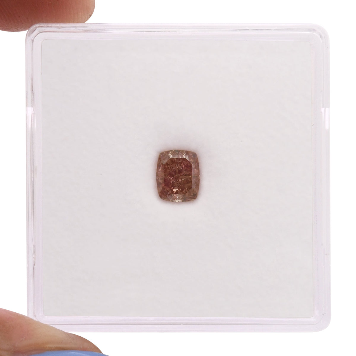 Kissenförmiger Diamant | 0,5 ct | Orange-Rosa | VS2 | GIA | Ref. 710645