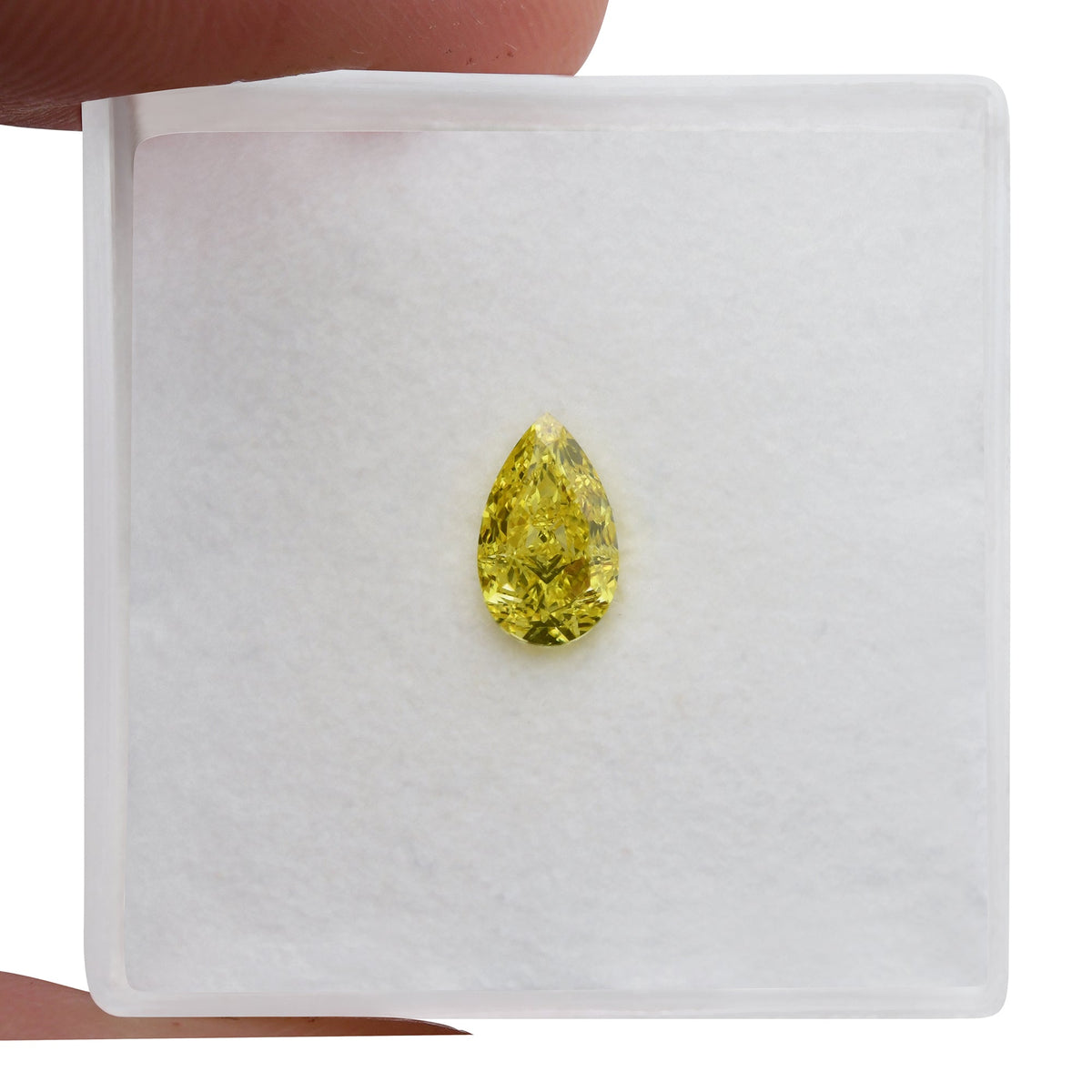 Birnenförmiger Diamant | 0,51 ct | Fancy Vivid Yellow | VS2 | GIA | Ref. 717132