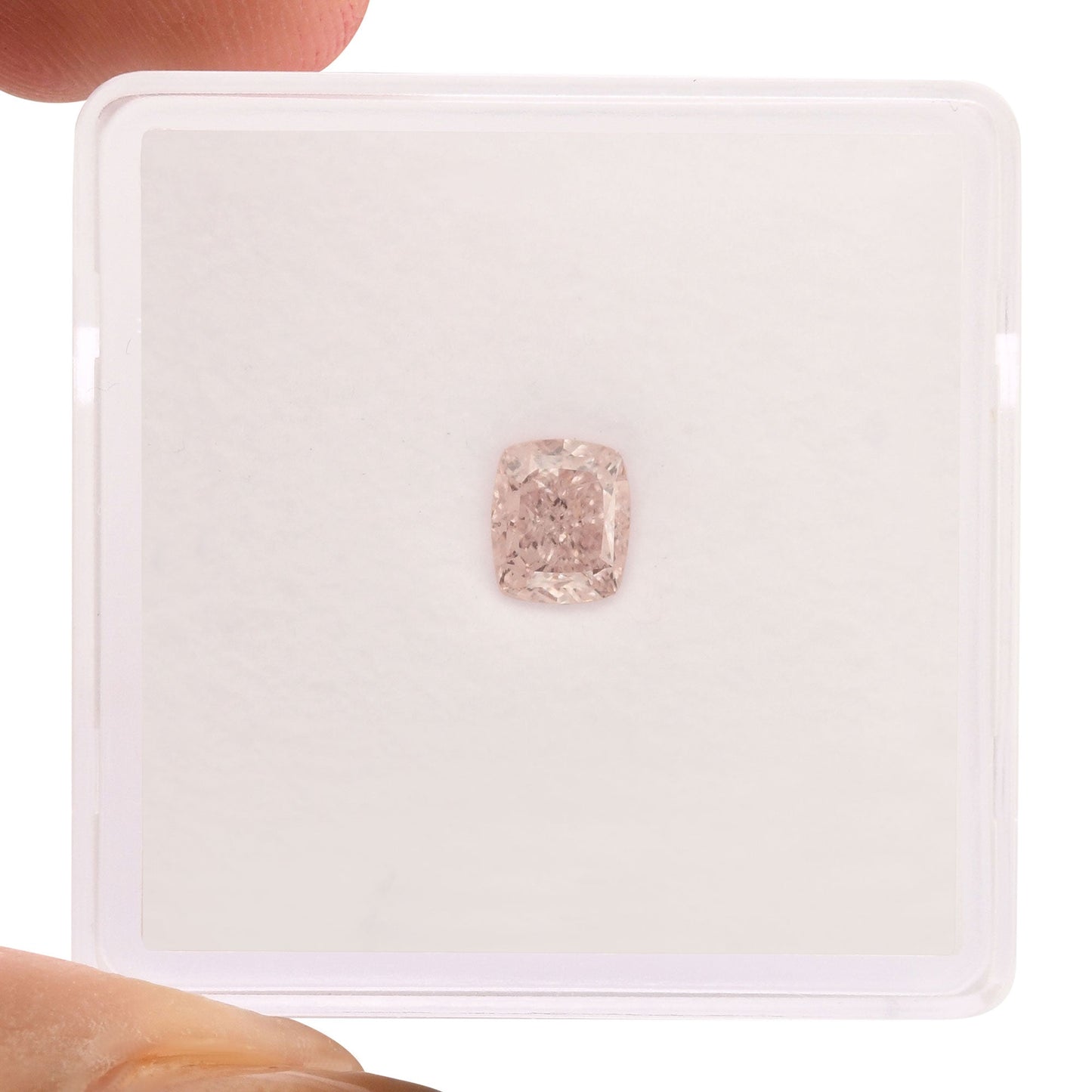 0,52 Karat Fancy Light Pink Cushion Diamant VS1 GIA