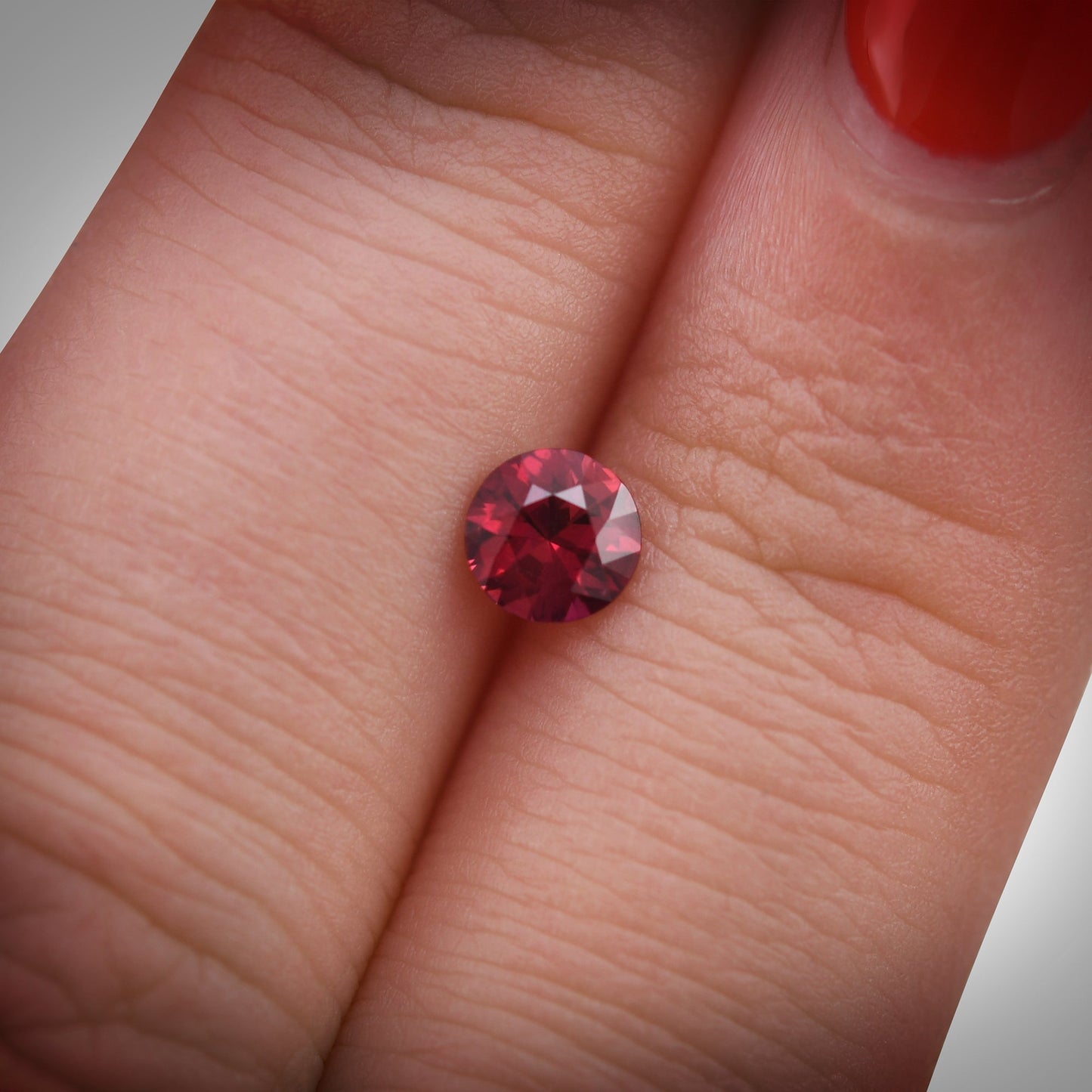 0.53 Carat Red MOZAMBIQUE Round Ruby