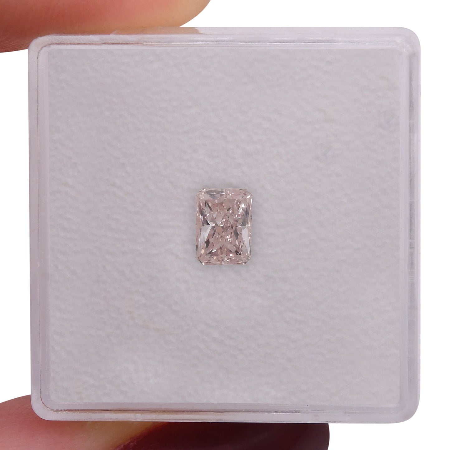0,54 Karat hellrosa strahlender Diamant VS1 GIA