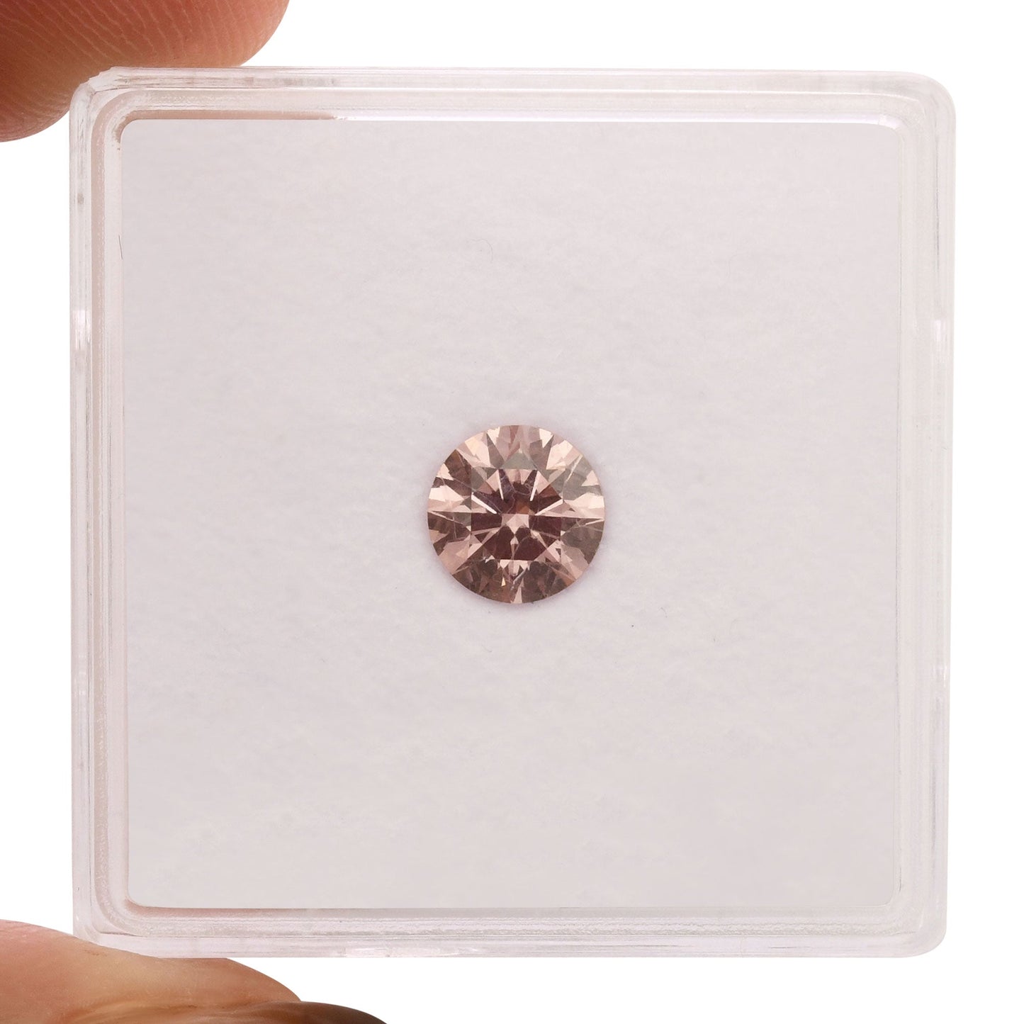 0,62 Karat Fancy Intense Pink Runder Diamant VS1 GIA