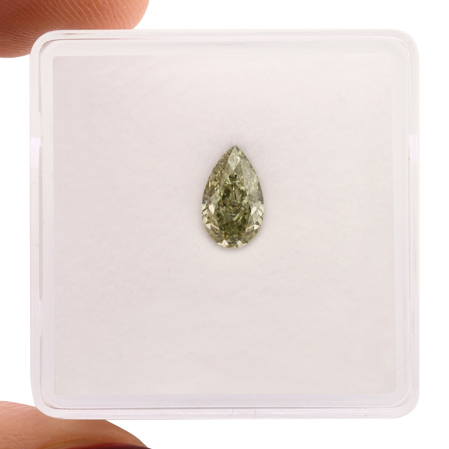 0,73 Karat Chamäleon-Birnen-Diamant, IF GIA
