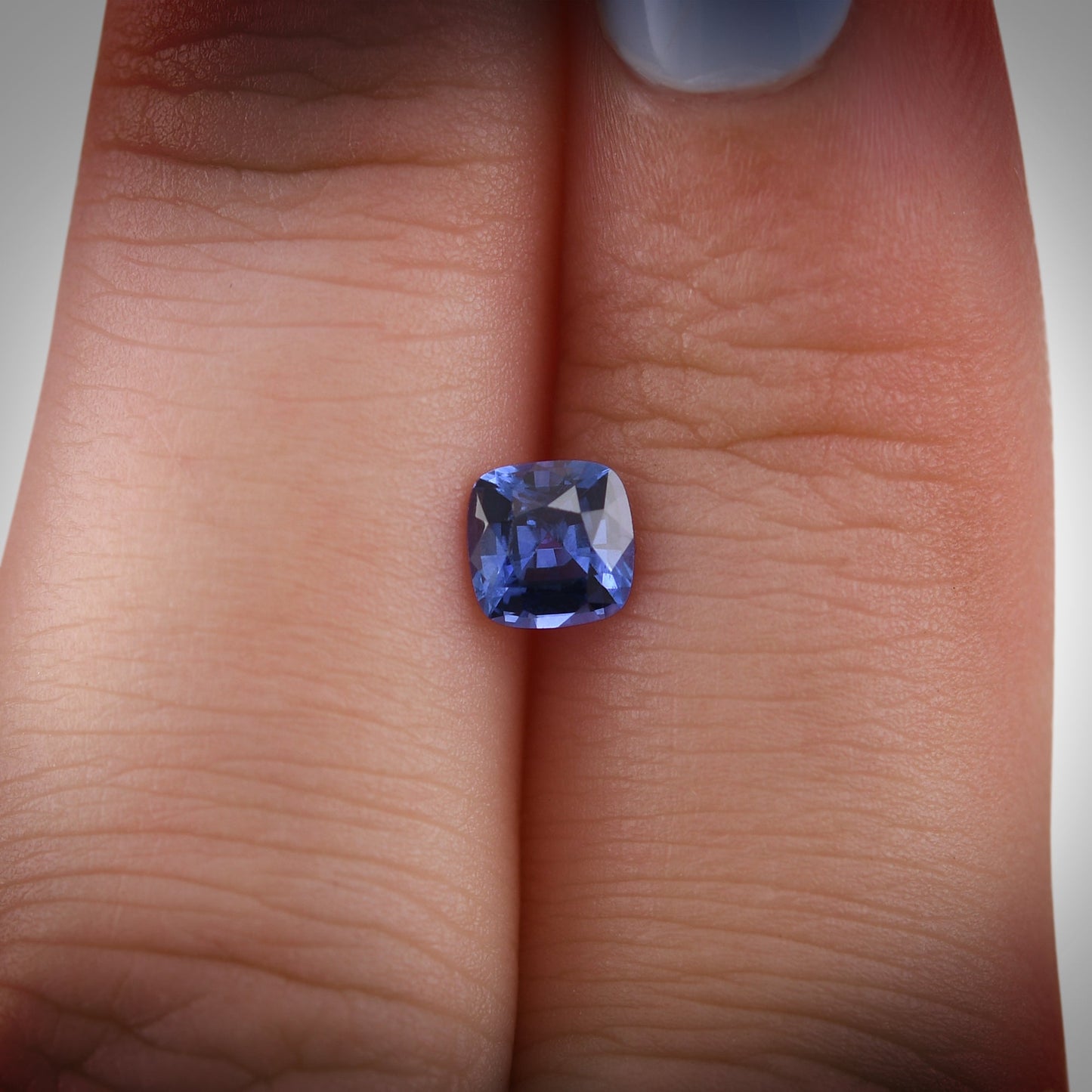 0.73 Carat Blue SRI LANKAN Cushion Sapphire