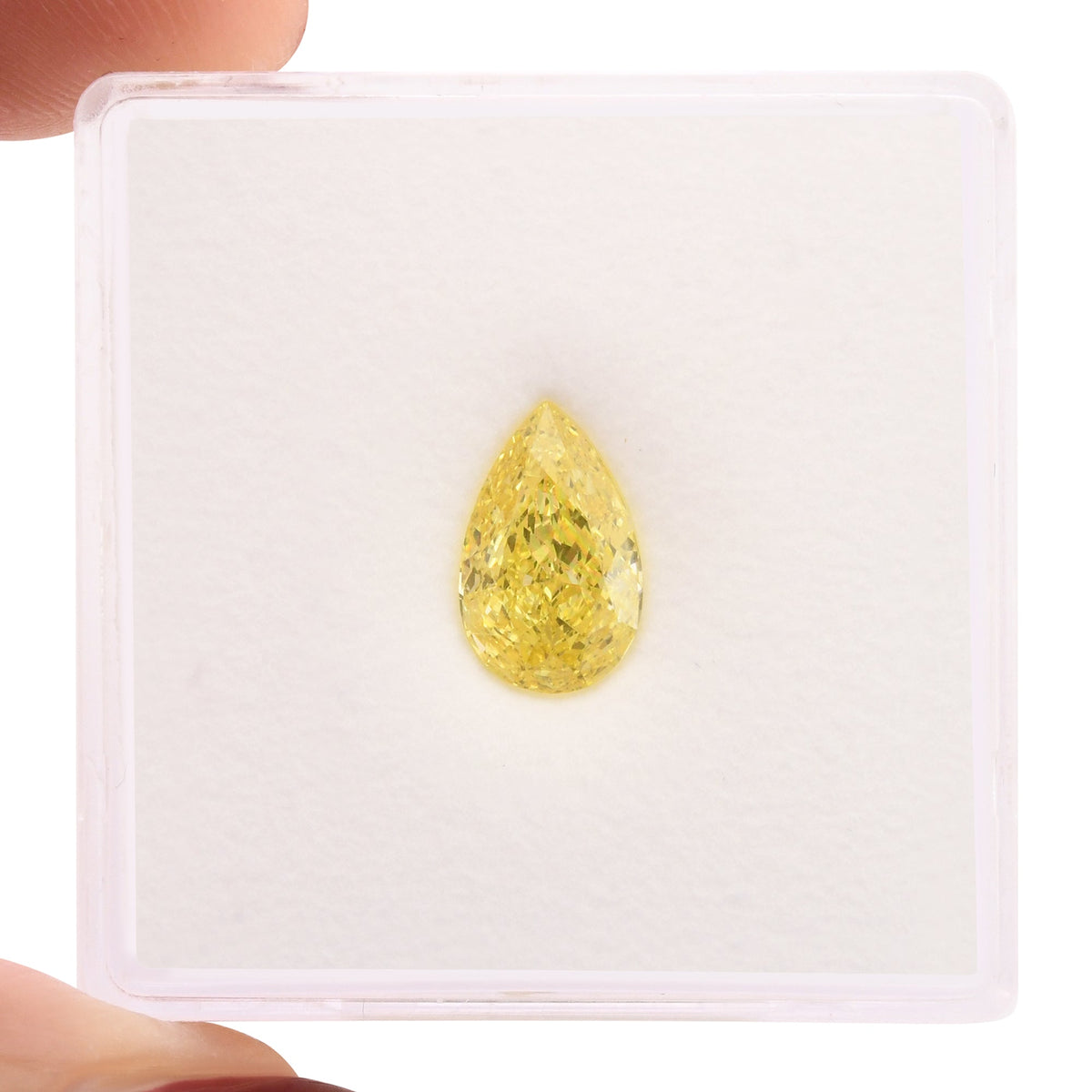 Birnenförmiger Diamant | 1,01 ct | Fancy Vivid Yellow | VS2 | GIA | Ref. 712664
