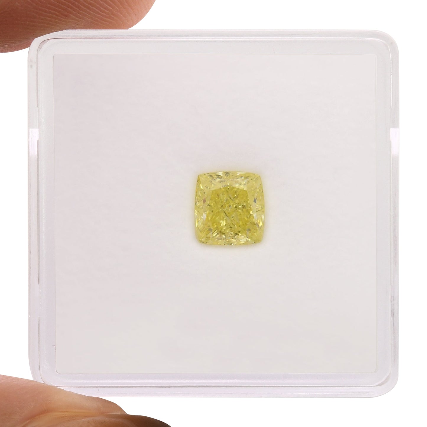 1.01 Carat Fancy Yellow Cushion Diamond VVS2 GIA