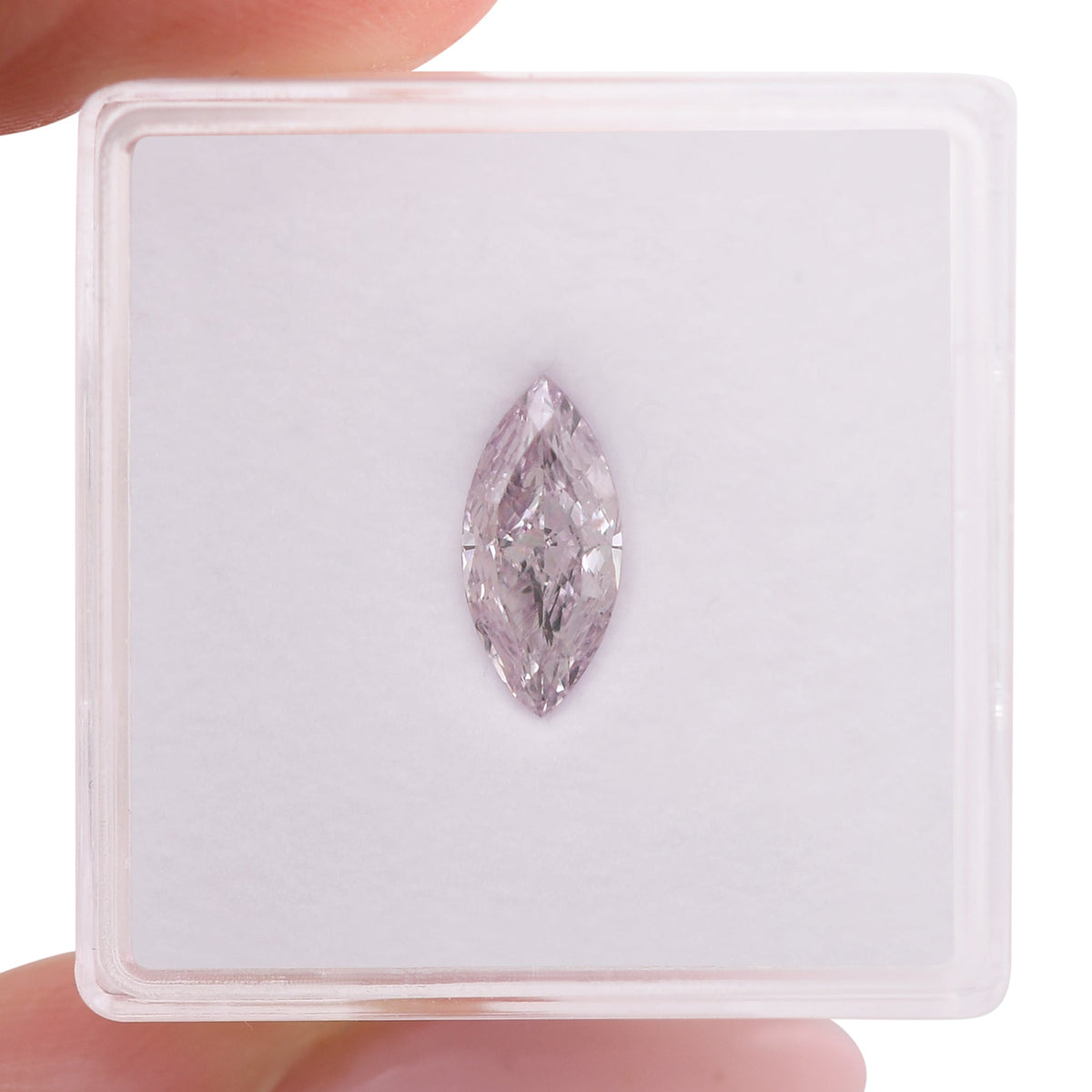 Marquise-Diamant | 1,02 ct | Fancy Light Purplish Pink | I1 | GIA | Ref 716527
