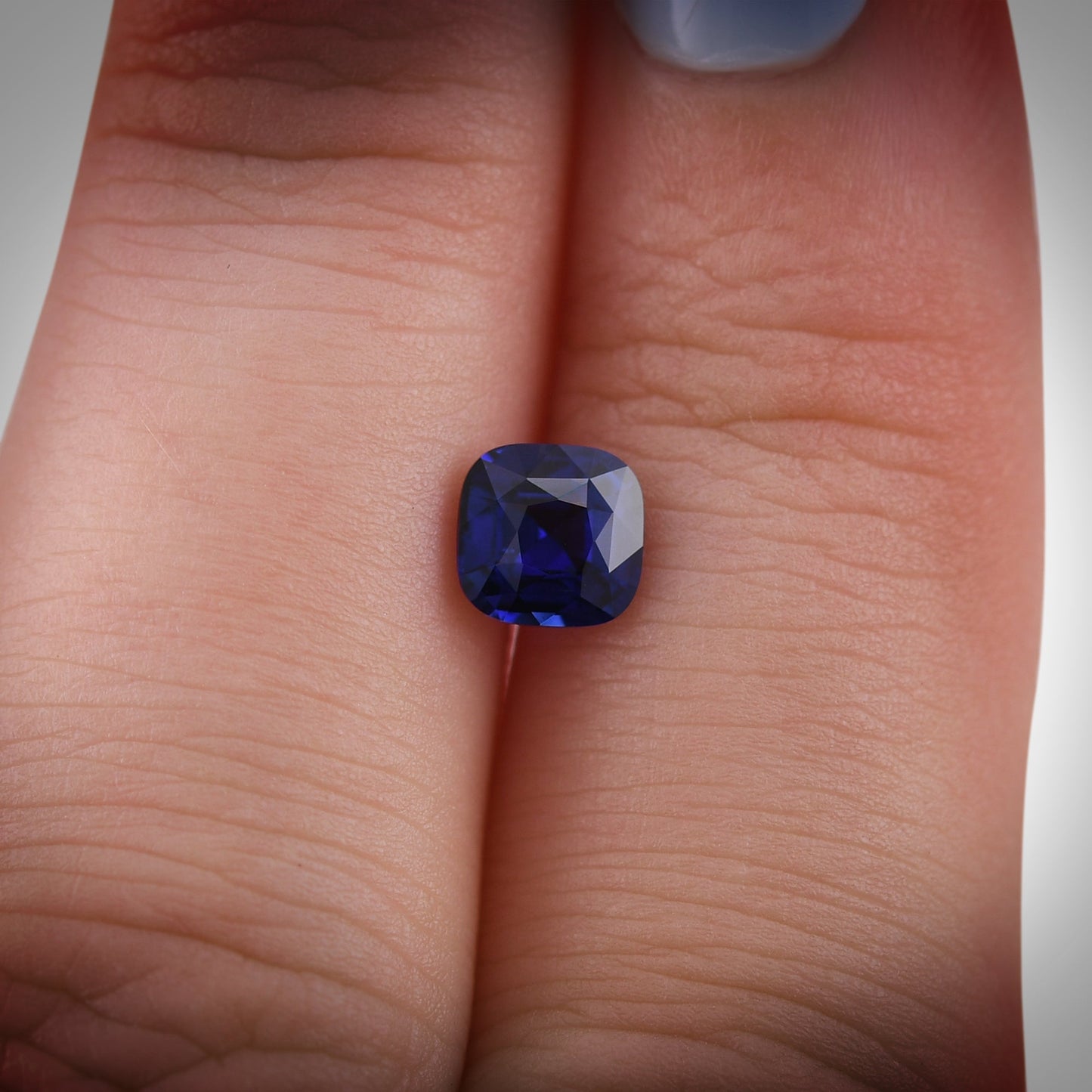 1,04 Karat blauer Kissen-Saphir aus Sri Lanka