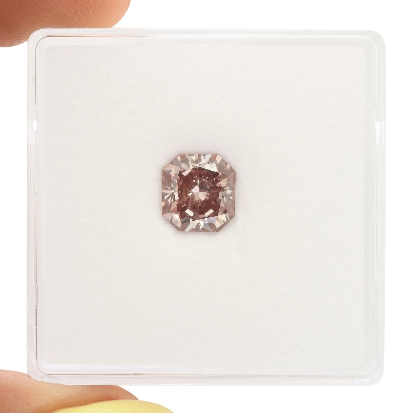 1.11 Carat Fancy Brown Pink Radiant Diamond SI1 GIA