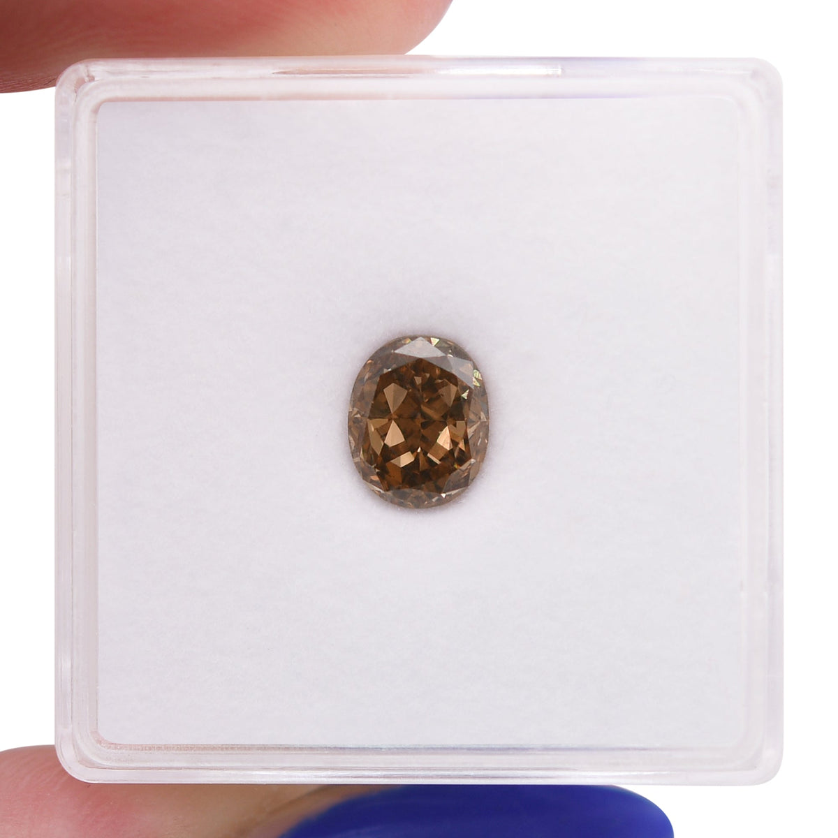 Ovaler Diamant | 1,12 ct | Gelbbraun | Reinheitsgrad VS2 | GIA | Ref. 722456