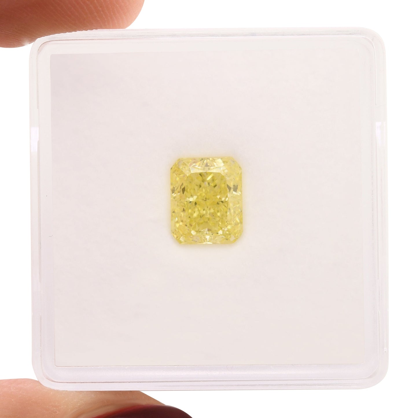 1.41 Carat Fancy Yellow Radiant Diamond VVS1 GIA