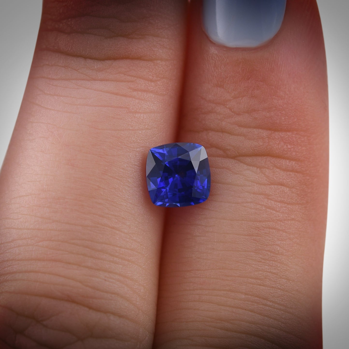 1,47 Karat blauer Kissen-Saphir aus Sri Lanka