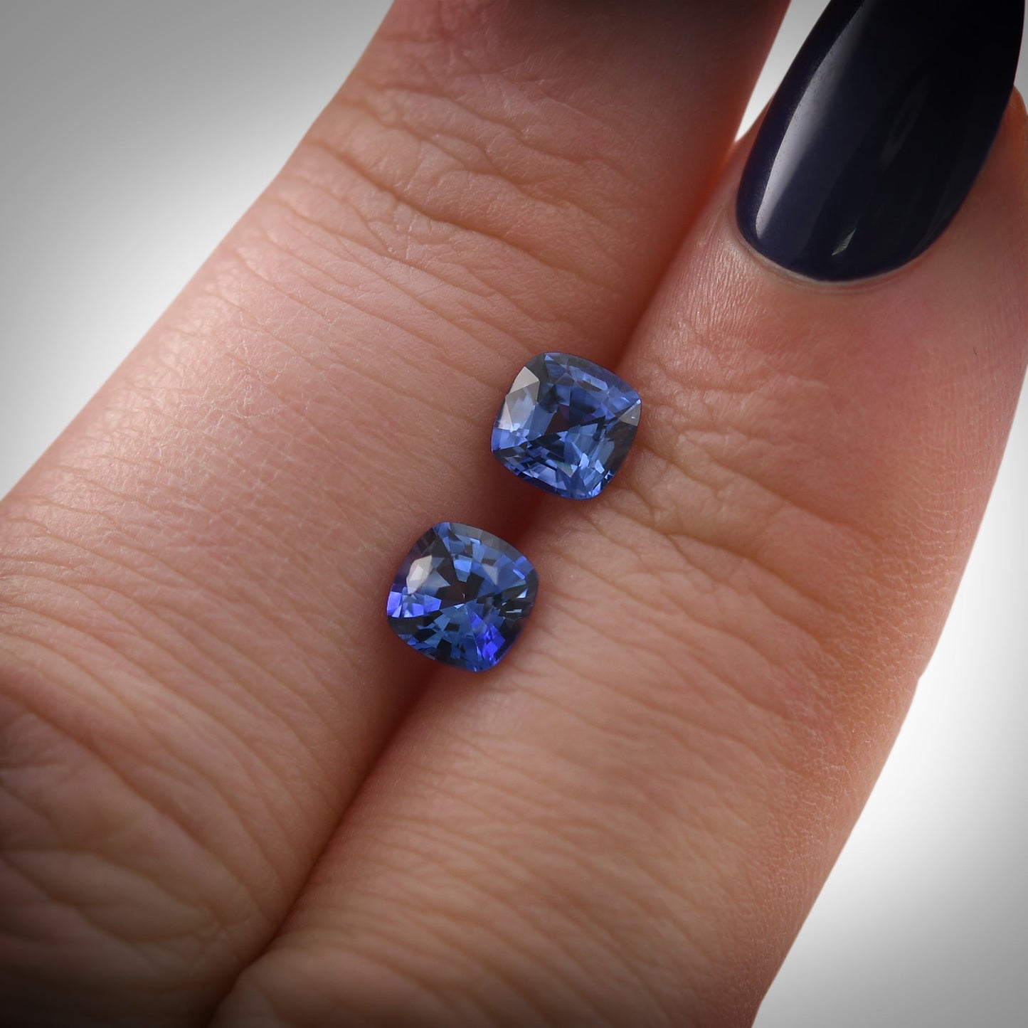 1.47 Carat Blue SRI LANKA Cushion Sapphire