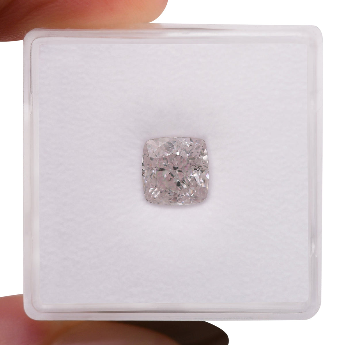 1,66 Karat hellrosa Kissen-Diamant VS1 GIA