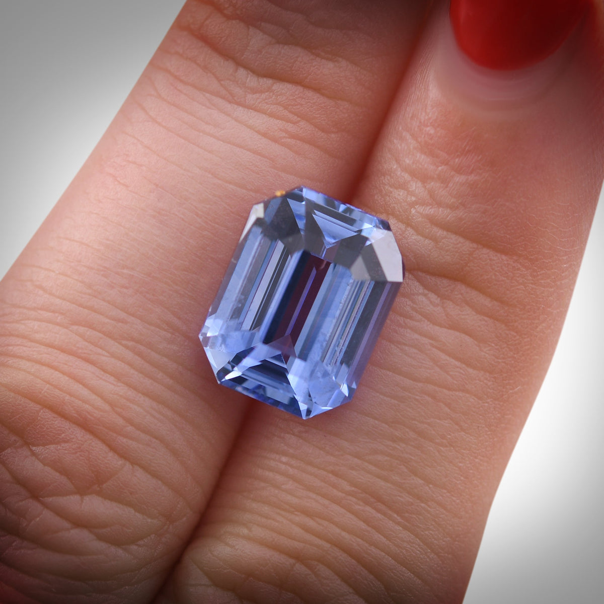 Smaragd-Saphir | 10,08 ct | Blau | CD | Ref. 719409