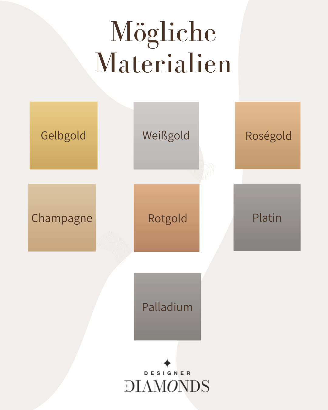 Eheringe mit eckigem Design und fünf Brillanten – modern & markant