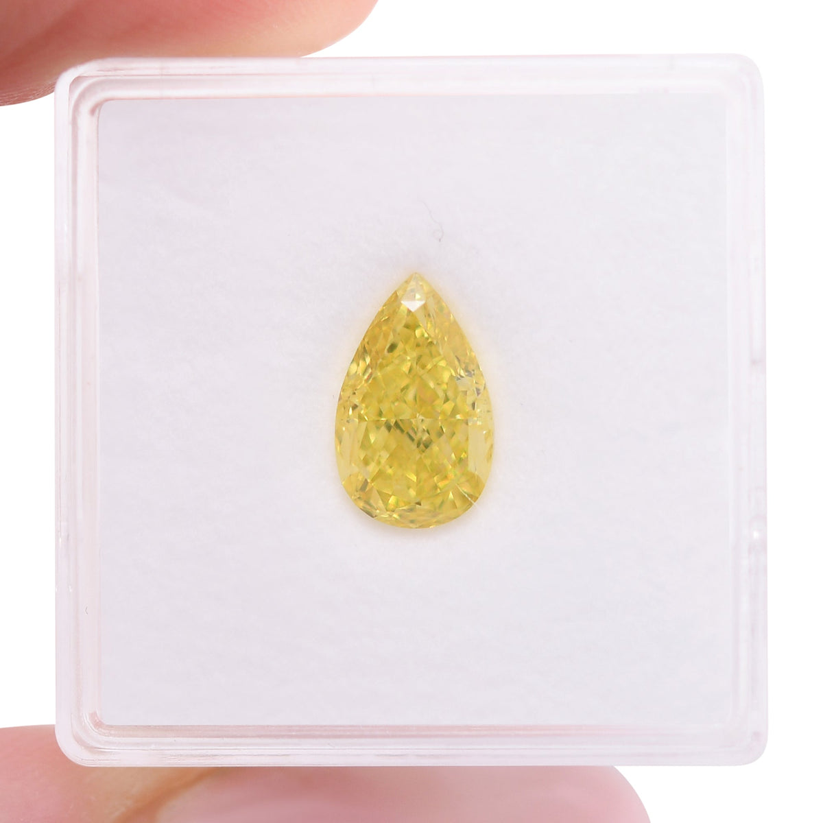 Birnenförmiger Diamant | 2,01 ct | Fancy Vivid Yellow | IF | GIA | Ref. 714598