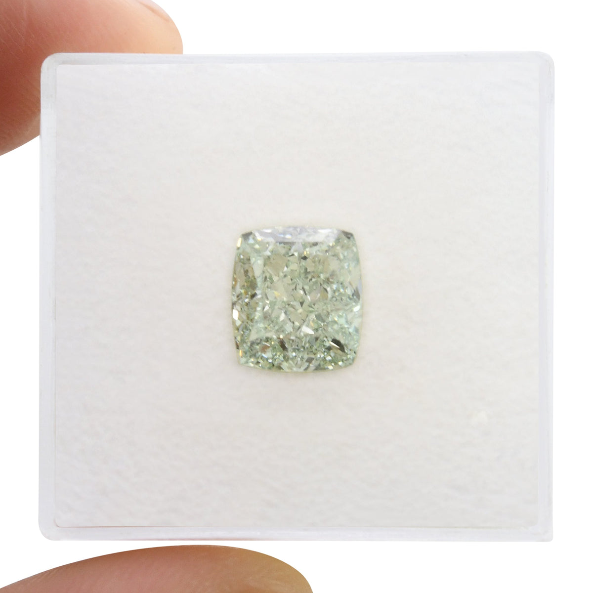 Kissenförmiger Diamant | 2,09 ct | Fancy Green | SI1 | GIA | Ref 720696