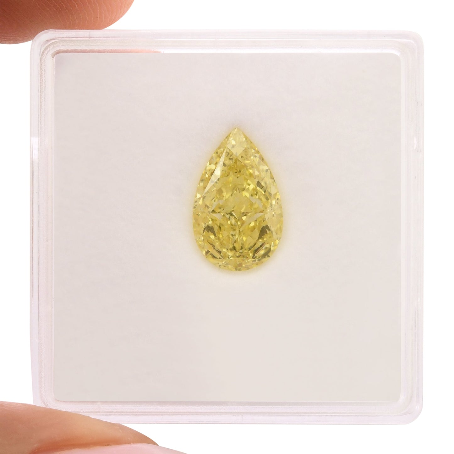 2,11 Karat Fancy Intense Yellow Birnenförmiger Diamant IF GIA