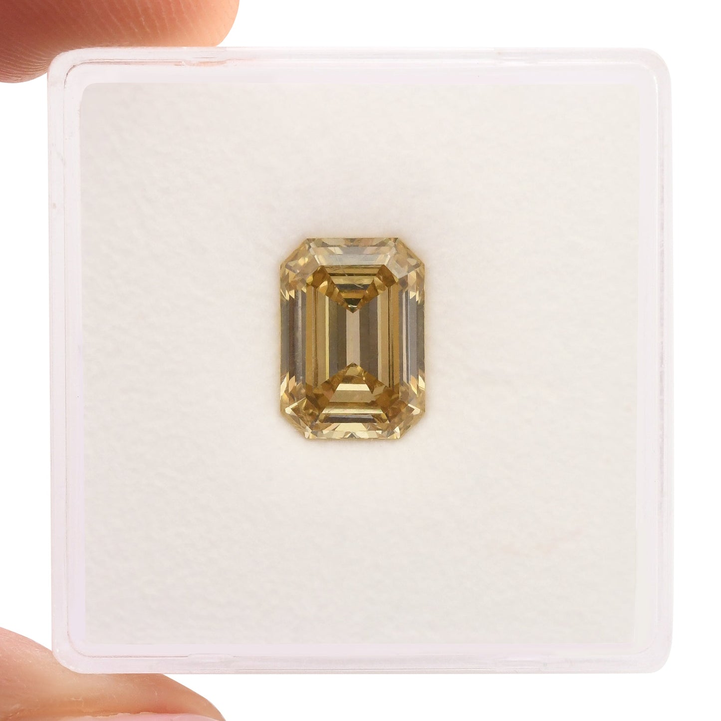 2,25 Karat Fancy Brown Yellow Emerald Diamond IF GIA