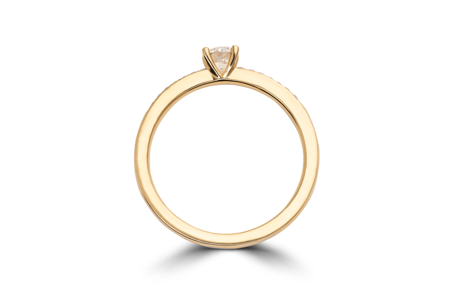 Verlobungsring Vida mit 0.235ct Brillant und 0.07ct Seitensteinen – elegantes Design in München und Augsburg erhältlich