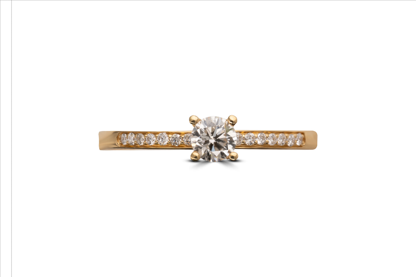 Verlobungsring Vida mit 0.235ct Brillant und 0.07ct Seitensteinen – elegantes Design in München und Augsburg erhältlich