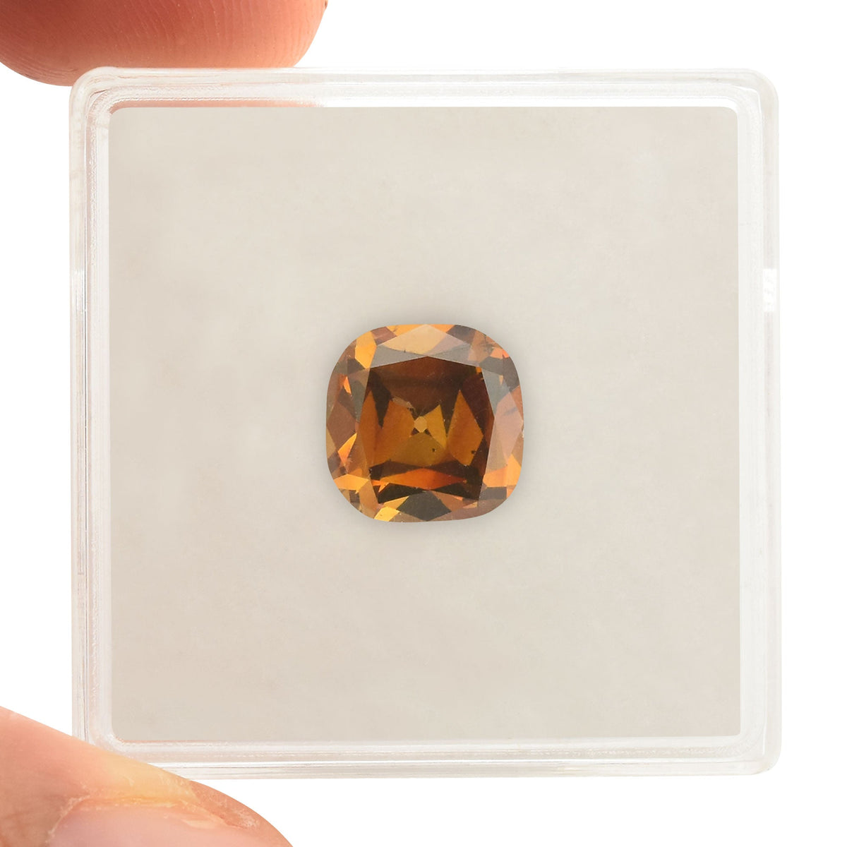 Kissenförmiger Diamant | 2,6 ct | Fancy Deep Brown Orange | SI2 | GIA | Ref 529613