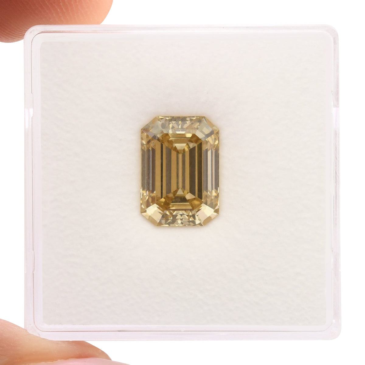 Smaragd-Diamant | 3,01 ct | Fancy Brown Yellow | IF | GIA | Ref 700254