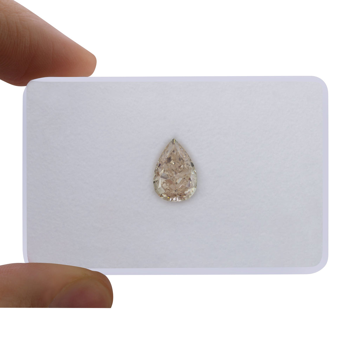 Birnenförmiger Diamant | 3,39 ct | Fancy Light Pink Brown | VVS2 | GIA | Ref 720783