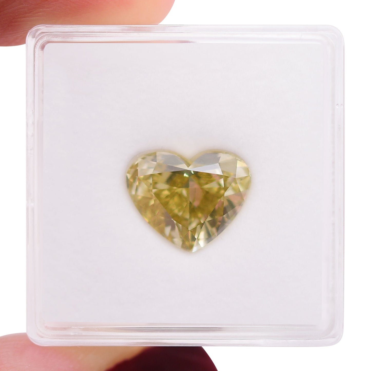 3,61 Karat Fancy Deep Brownish Yellow Heart Diamant VS2 GIA