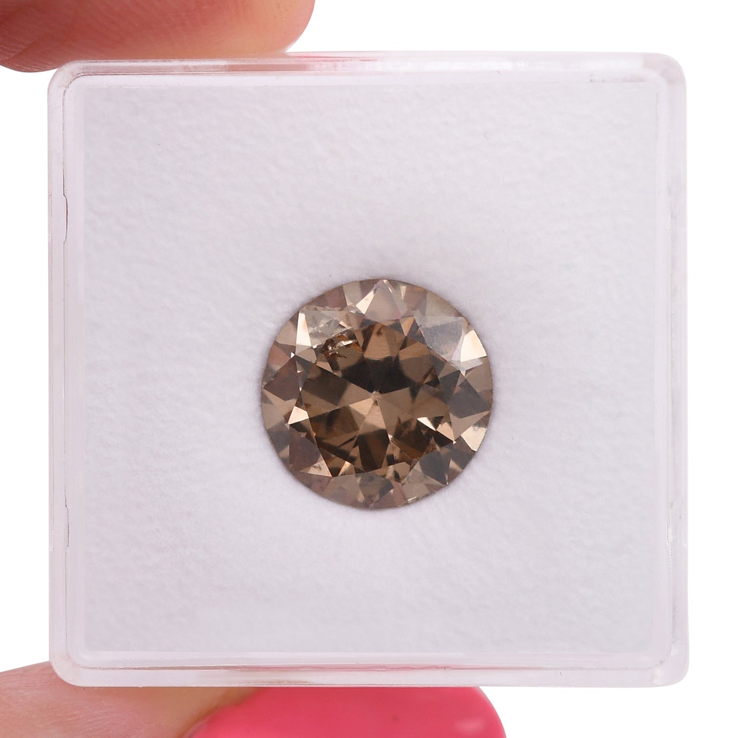 3,84 Karat Fancy Orange Brown Rundbrillant I1 GIA