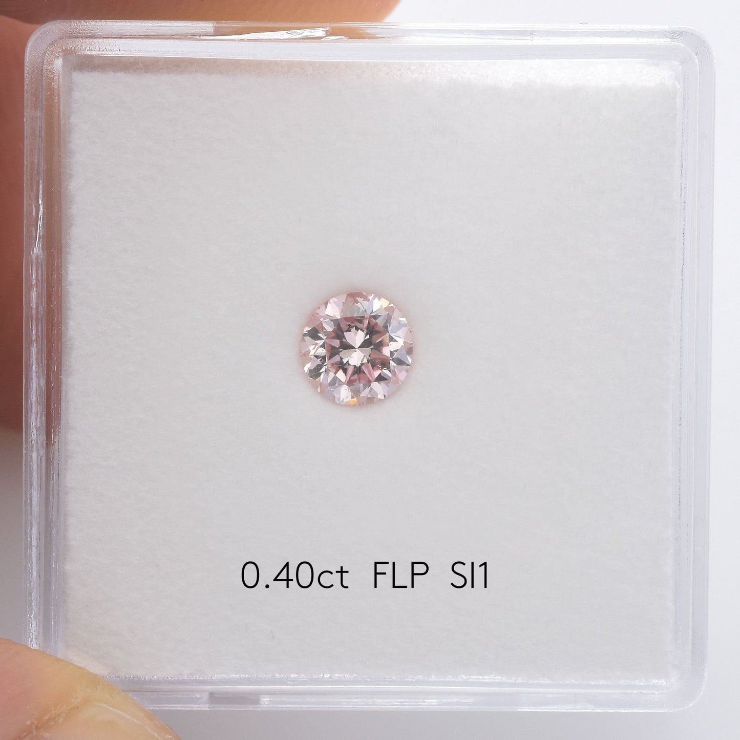 0,40 Karat Fancy Light Pink Runder Brillanter Argyle Diamant I1 GIA