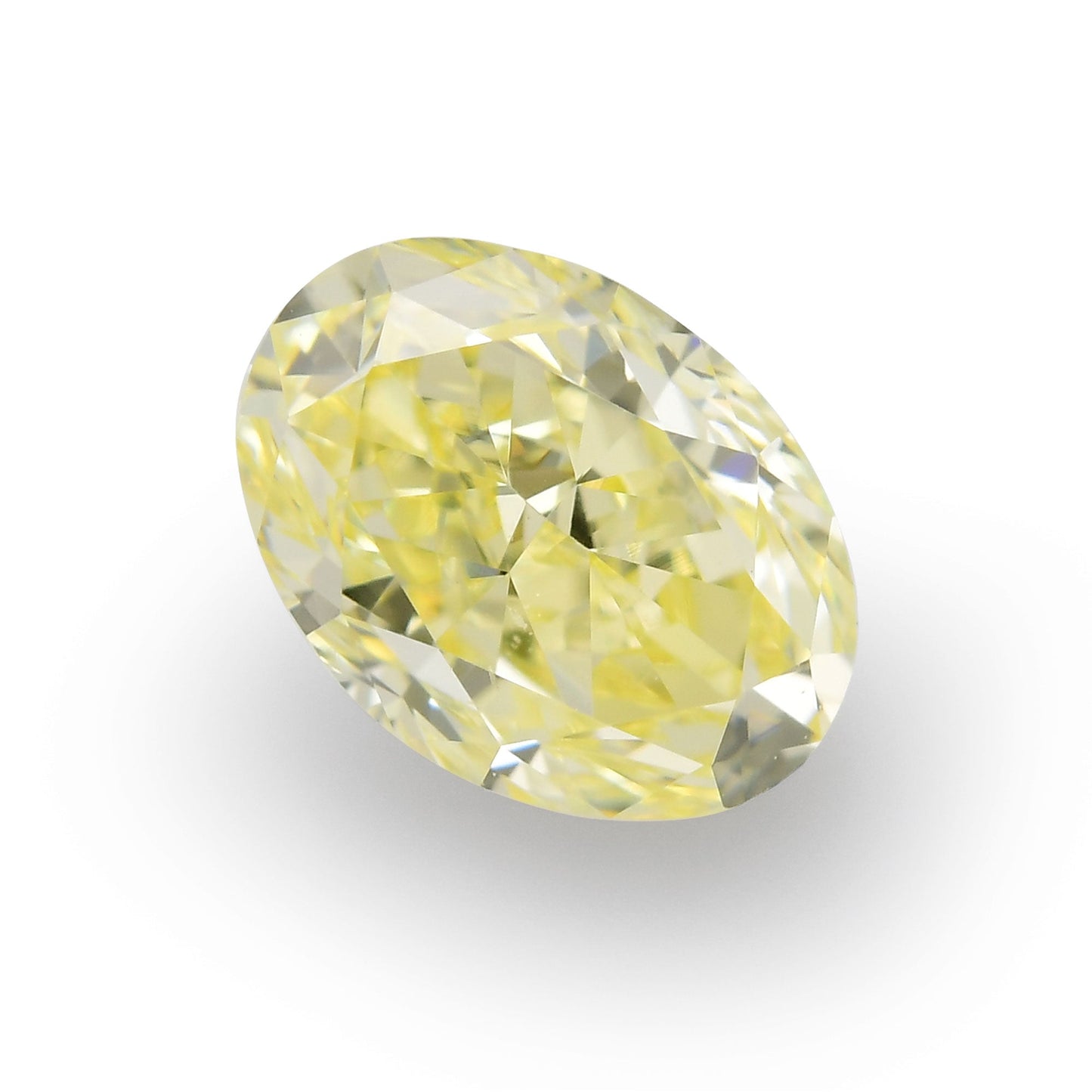 0,50 Karat Fancy Yellow Oval Diamond VVS1 IGI