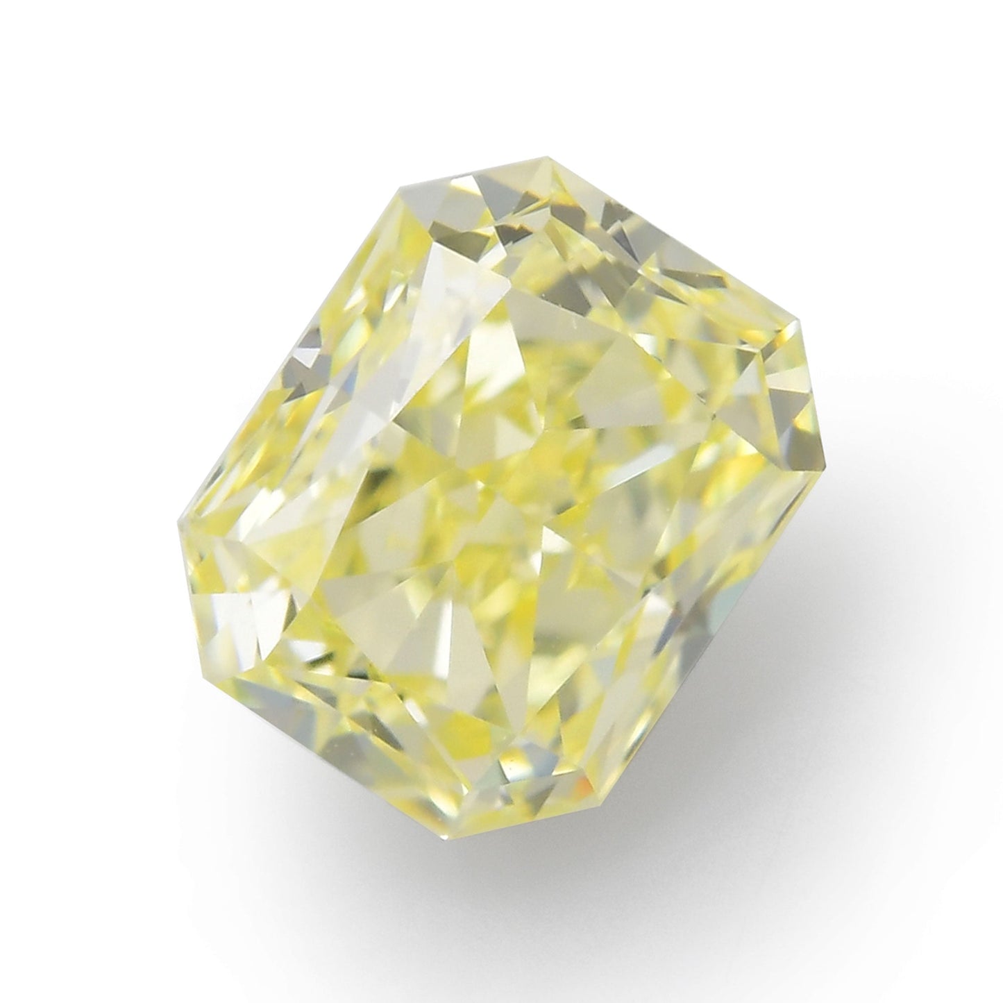0,54 Karat Fancy Yellow Radiant VVS2 IGI