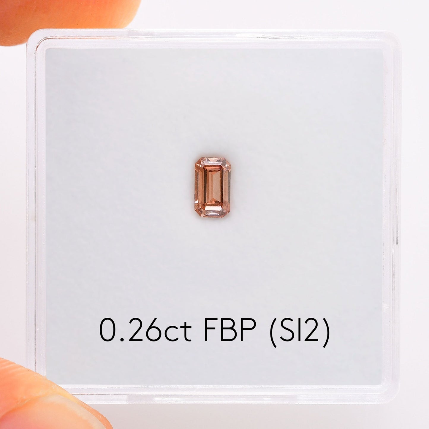 0,26 Karat Fancy Brown Pink Emerald Diamond (SI2) GIA