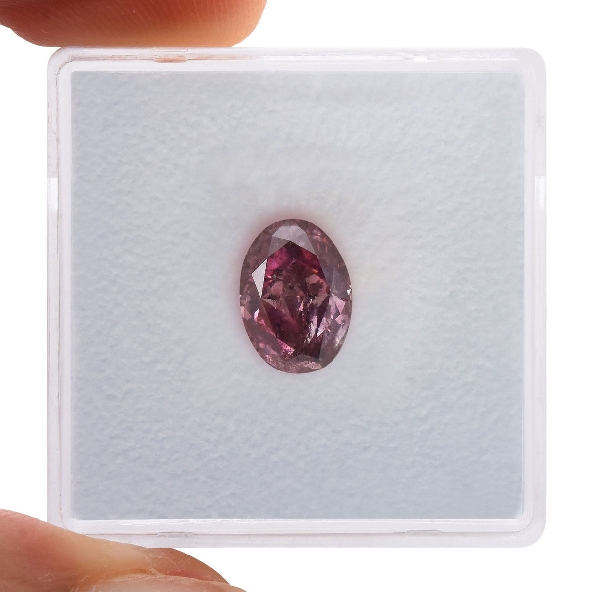 Ovaler Diamant | 1,71 ct | Fancy Deep Purple Pink | (I2) | GIA | Ref 393767
