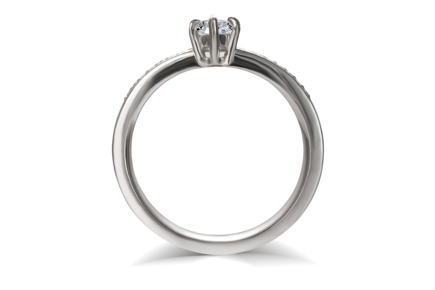 Eleganter Verlobungsring Selena mit 0.70 Karat Marquise-Diamant im Navette-Schliff, gefasst in edlem Weißgold – erhältlich in München und Augsbur
