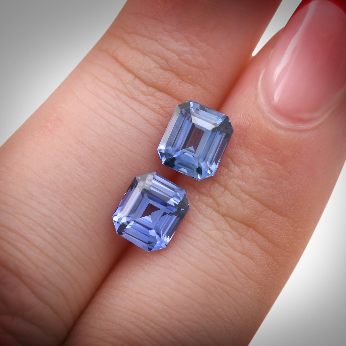 Smaragd-Saphir | 4,14 ct | Blau | CD | Ref. 711563