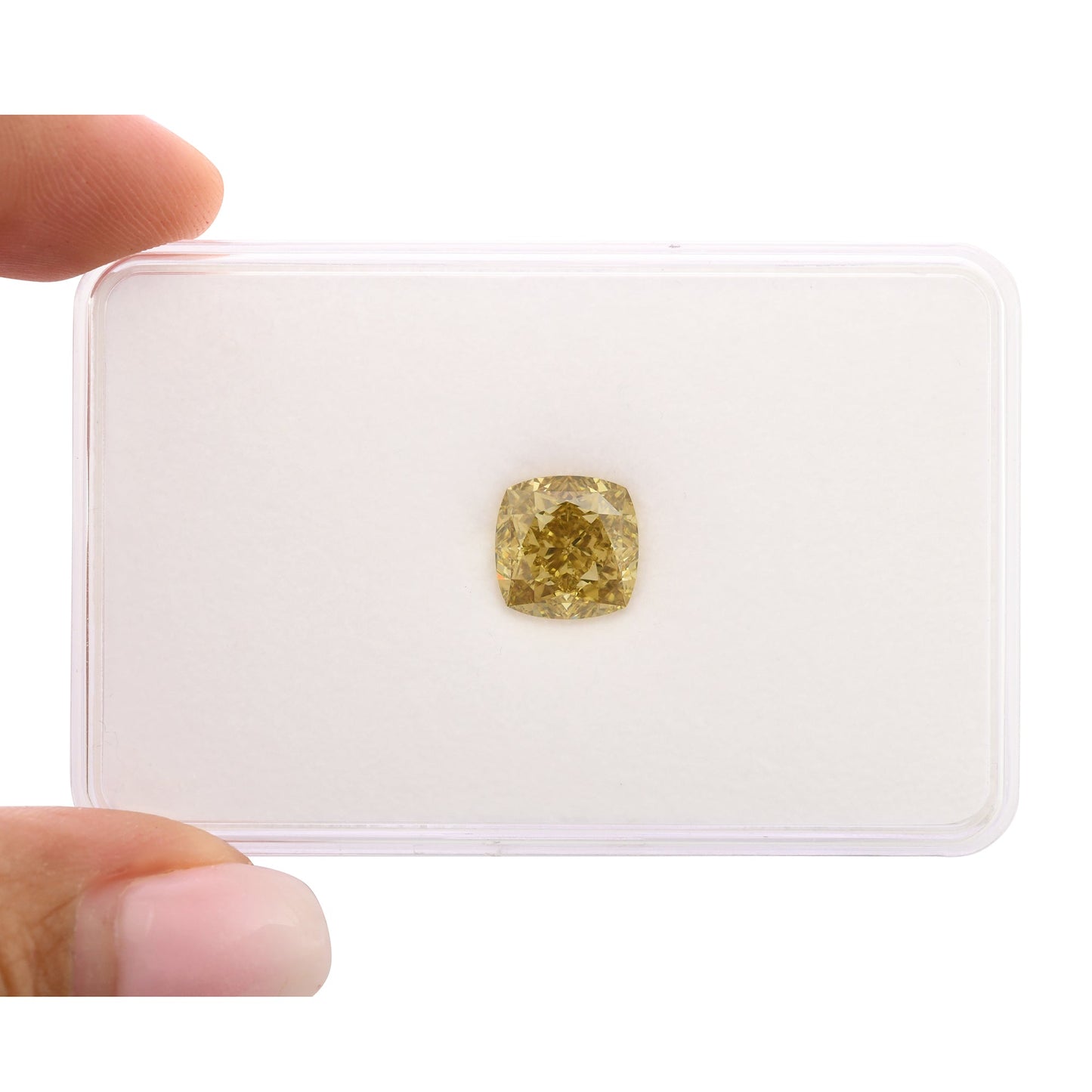 4,28 Karat Fancy Brown Yellow Cushion Diamond VS1 GIA