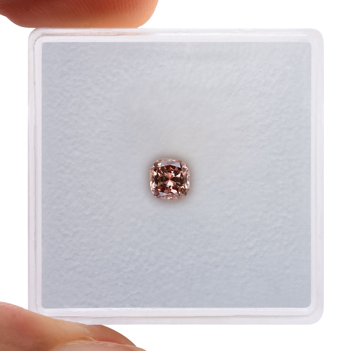 0,23 Karat Fancy Brown Pink Cushion Diamant SI2 GIA