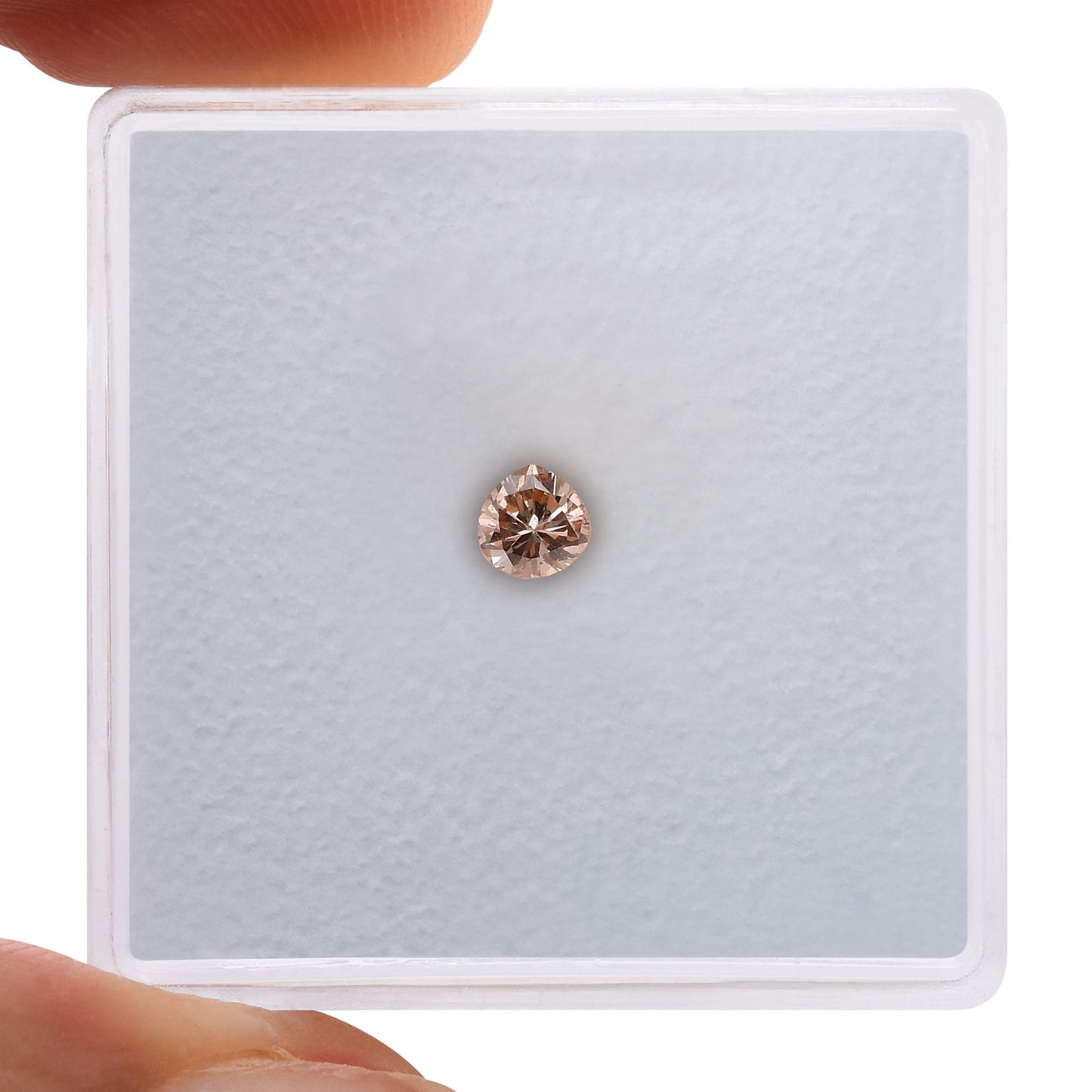0,14 Karat Fancy Brown Pink Birnenförmiger Diamant (I1) GIA