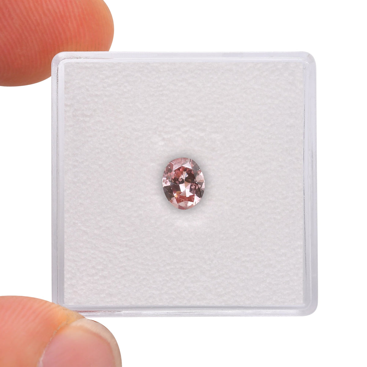 0,46 Karat Fancy Intense Pink Ovaler Diamant SI2 GIA